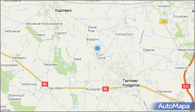 mapa Góra, Góra gmina Tarnowo Podgórne na mapie Targeo